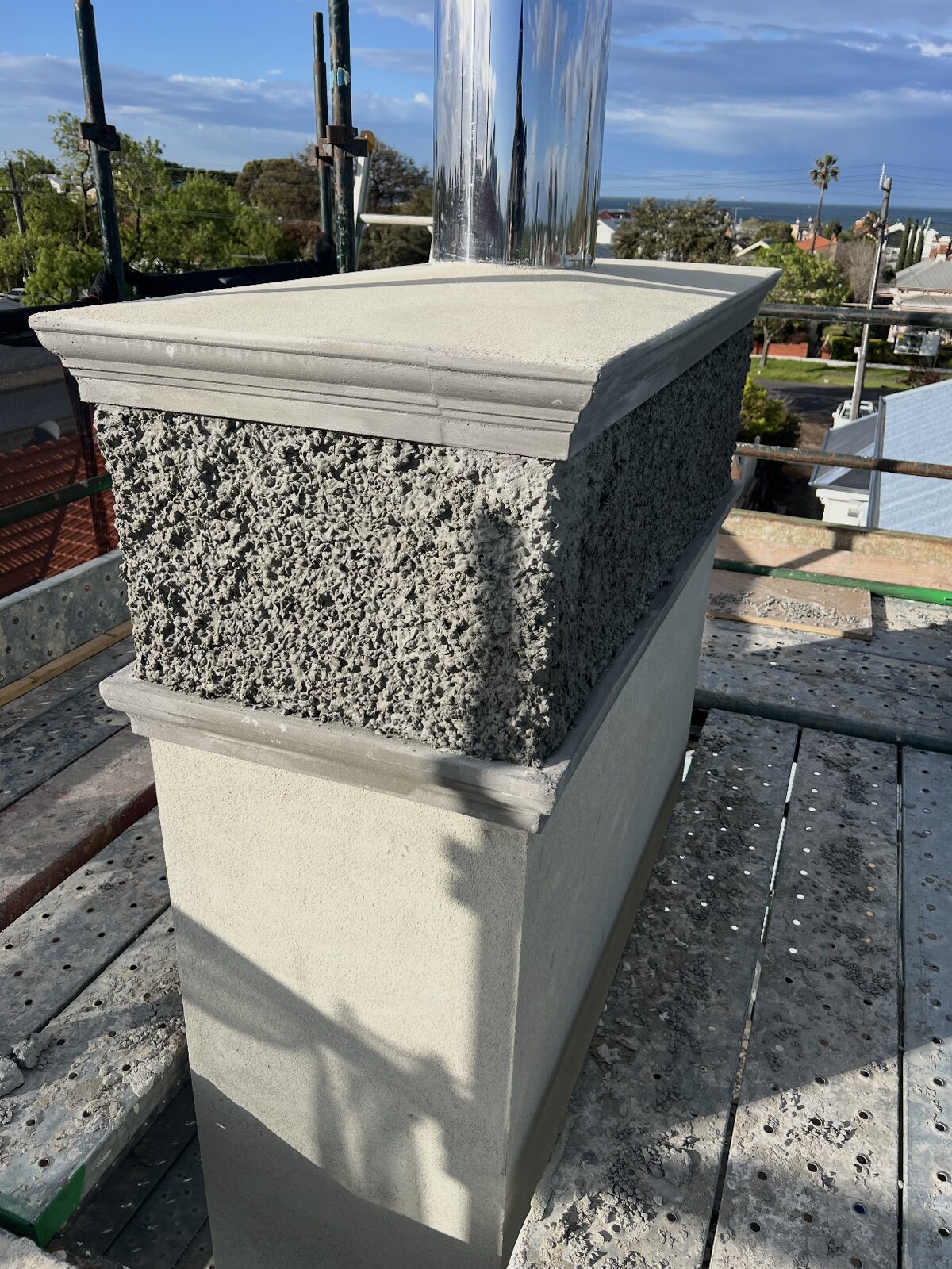 Capping and profile run on site to suit the house.