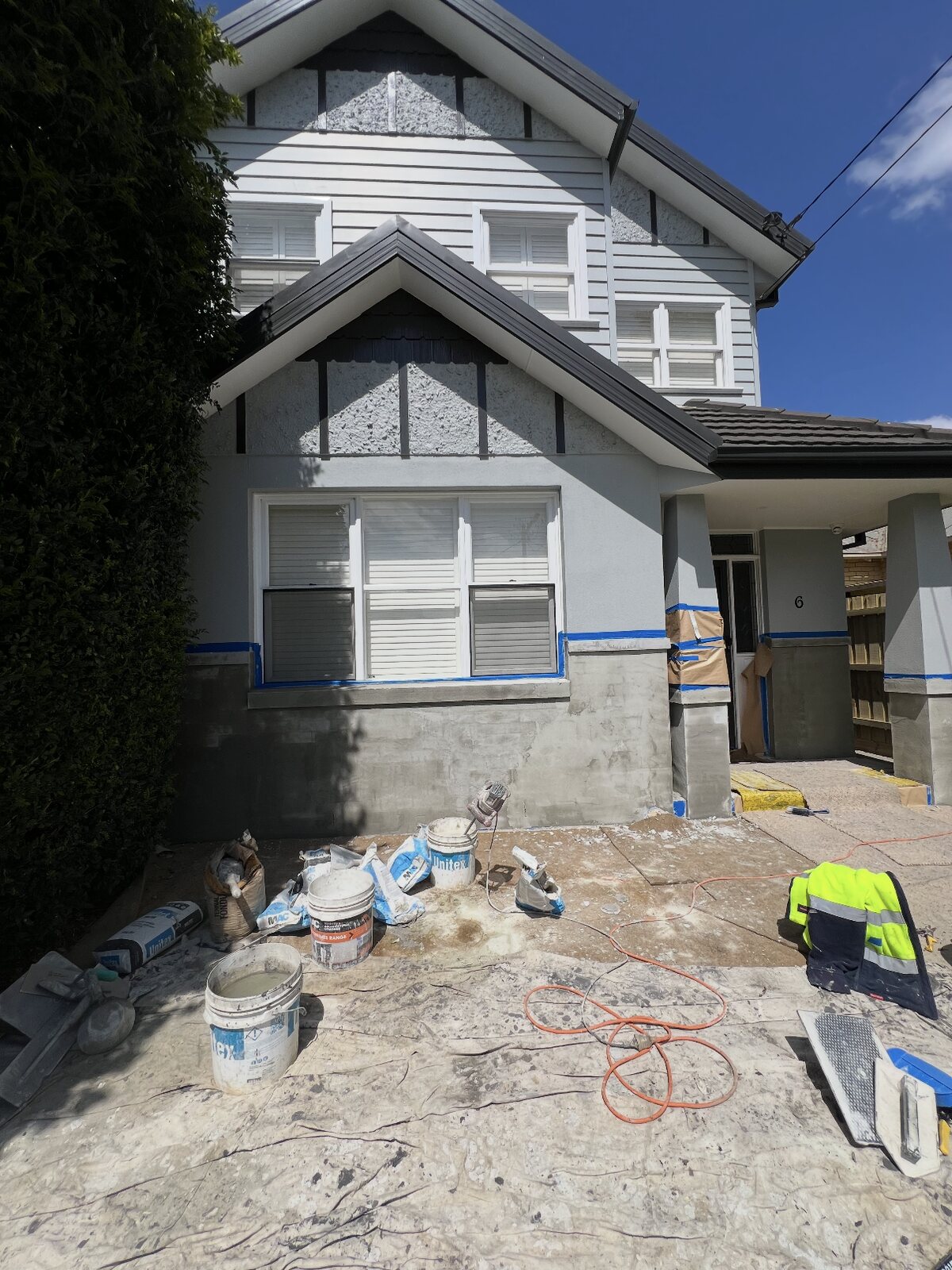 Cottage rendered and finished