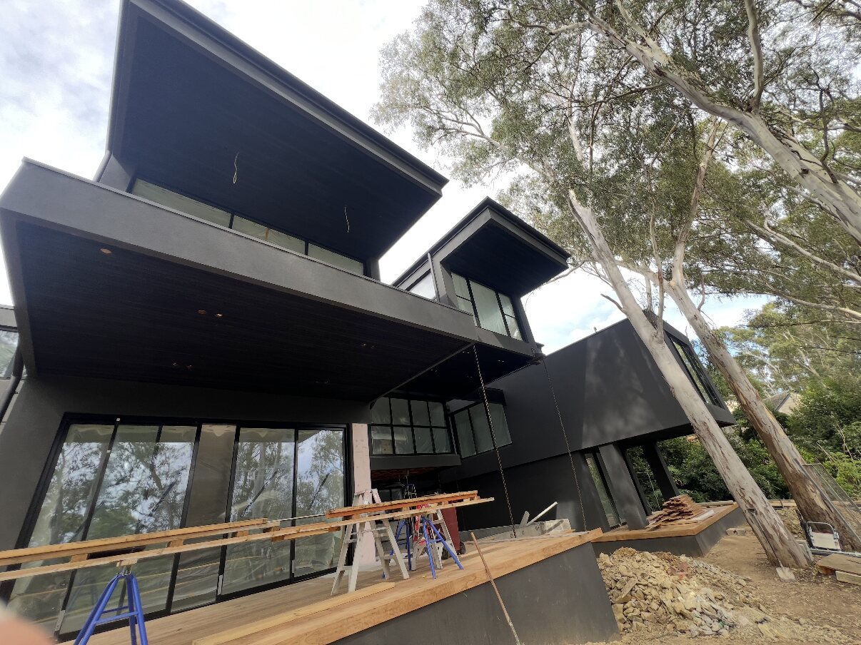 New build render, contemporary home