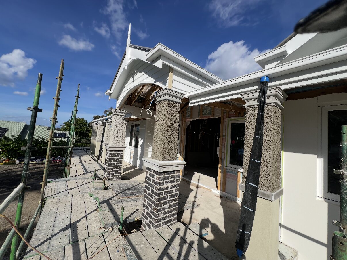 Columns under way